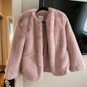 Pink Faux Fur Jacket